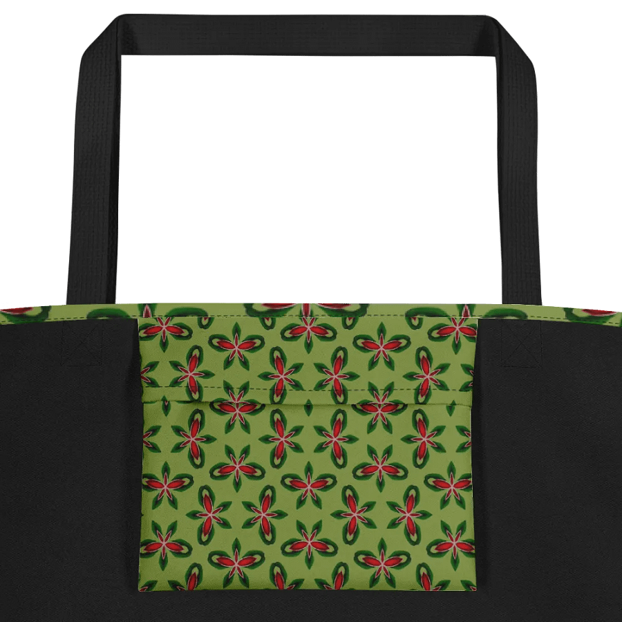 Green and Red Holiday Pattern Tote Bag product image (3)