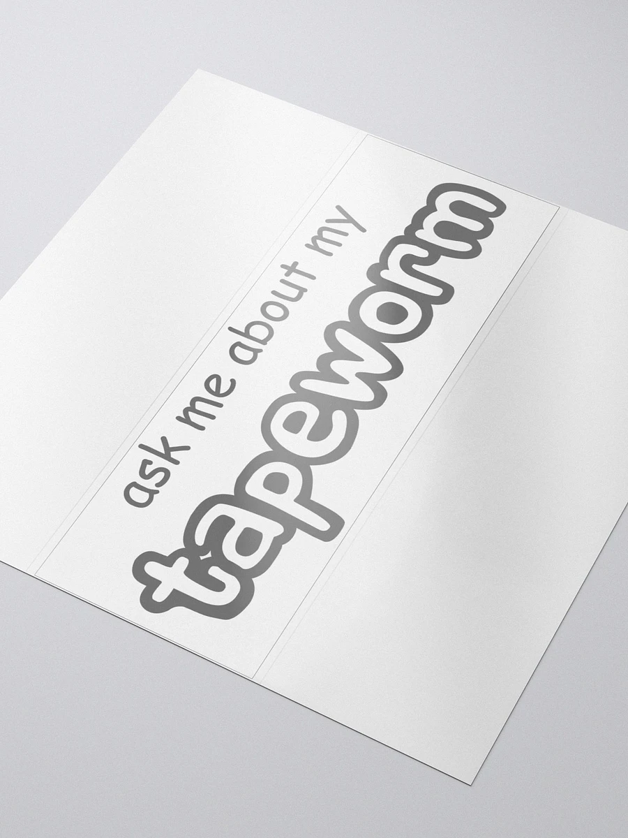 Ask me about my tapeworm bubble free stickers product image (1)