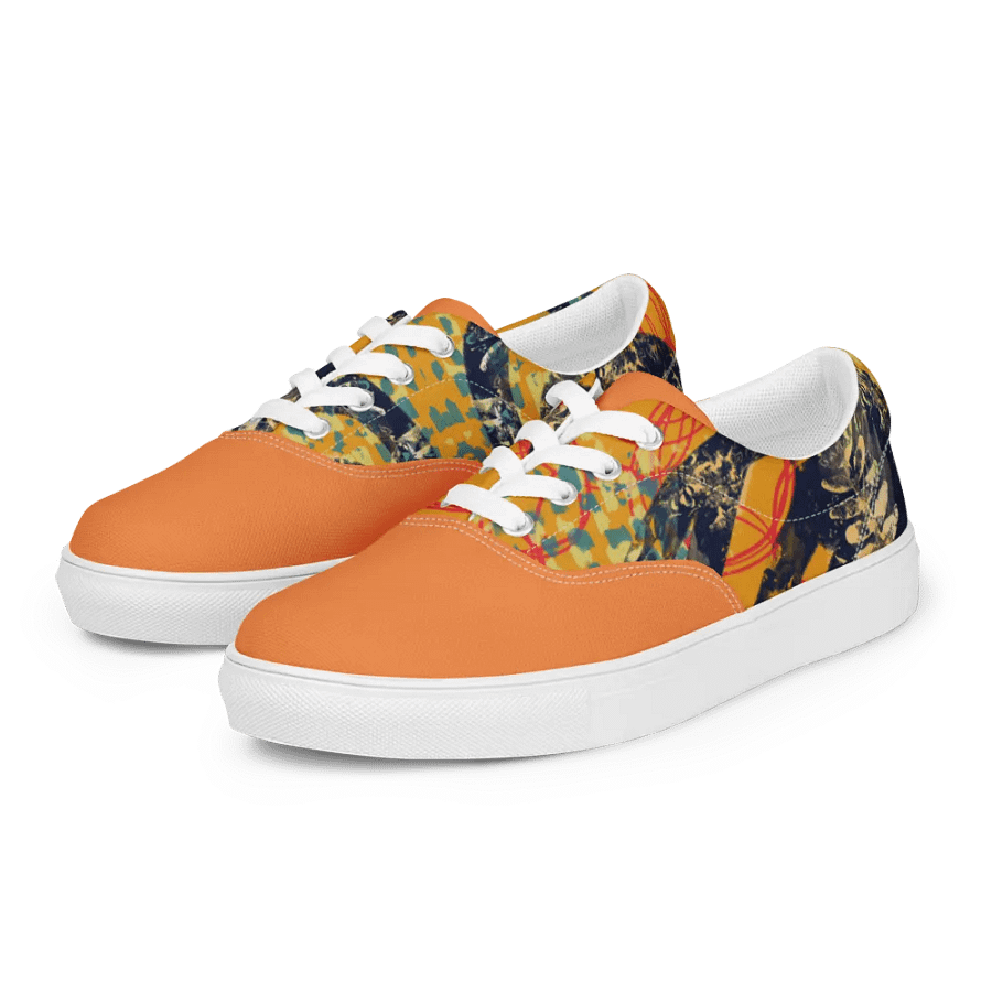 funky orange canvas shoes product image (5)