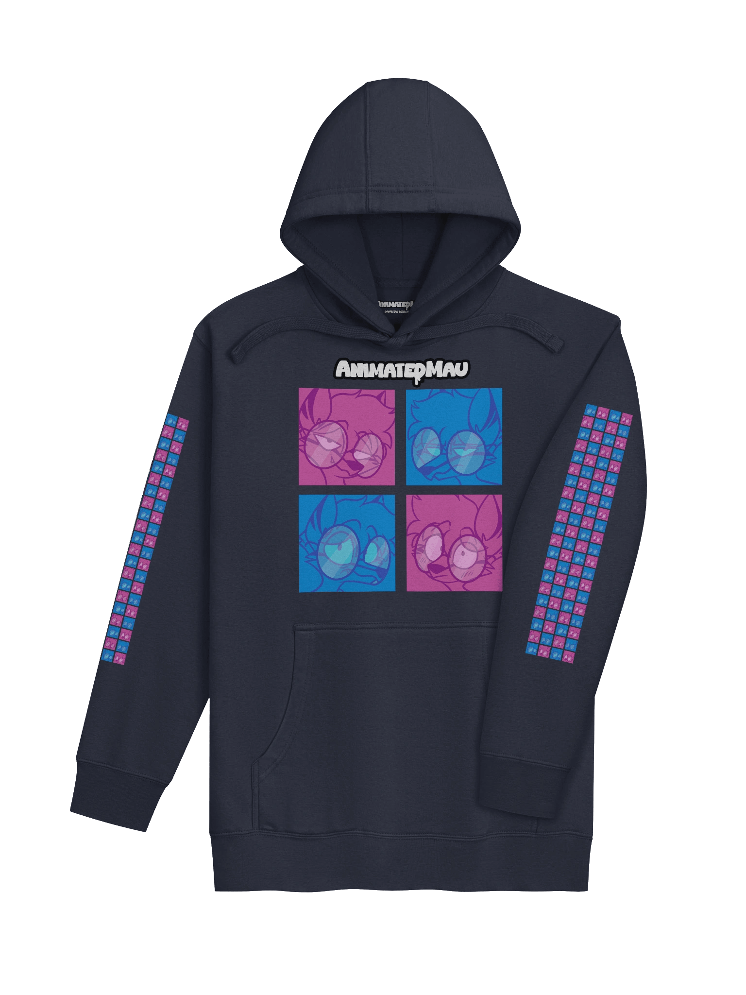 4 Moods Wolf Hoodie 🐺💙💜 product image (1)