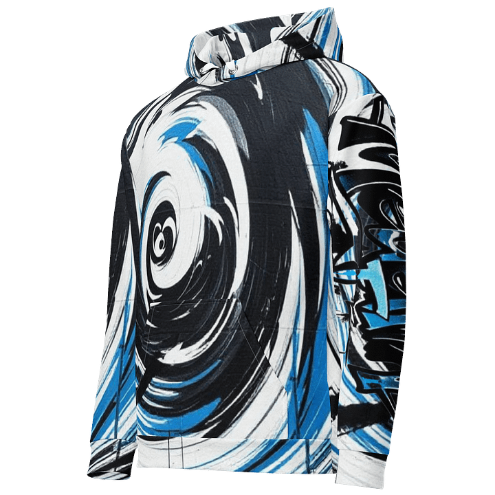 Urban Graffiti Swirl Recycled Hoodie product image (2)