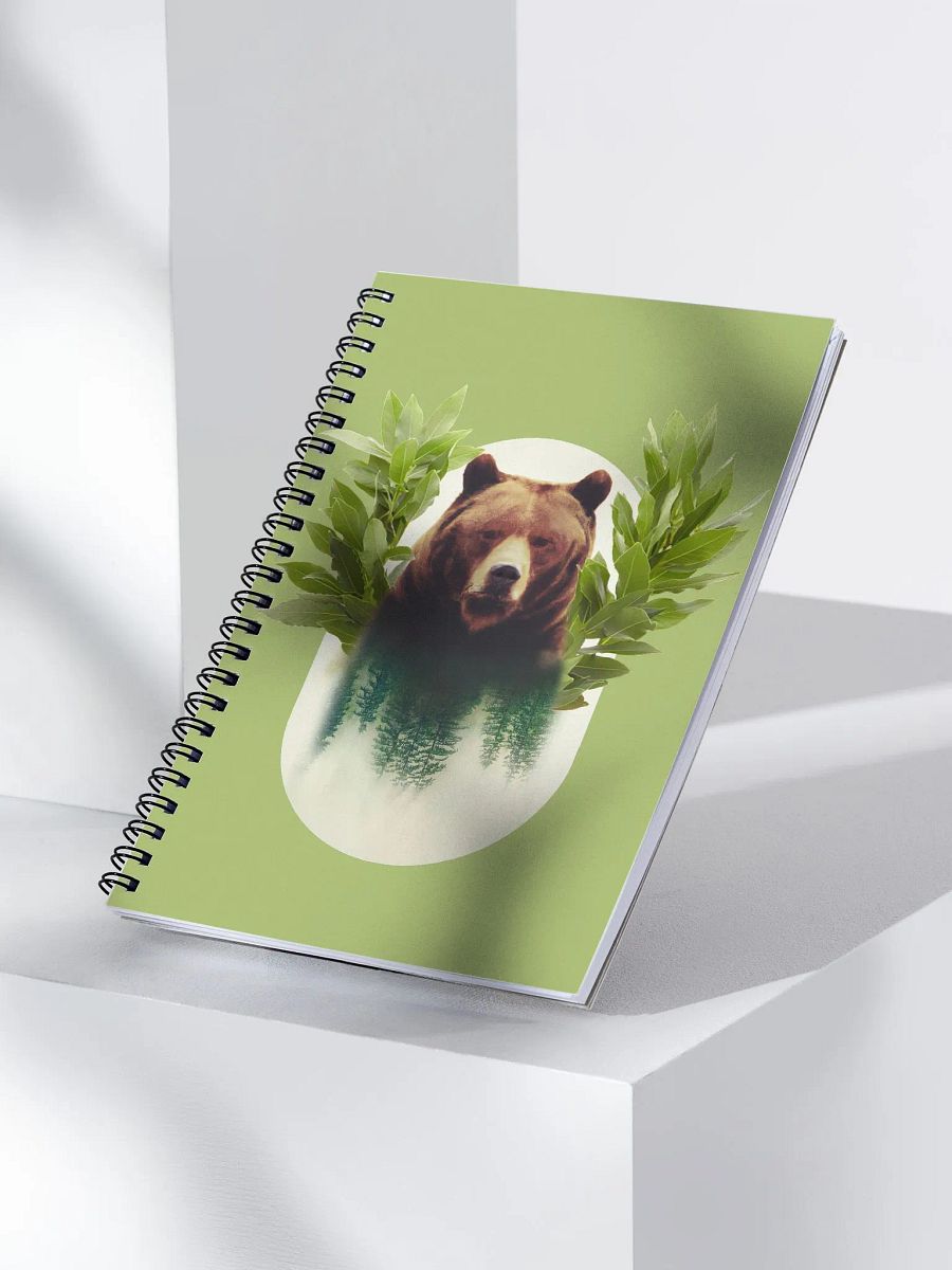 Laurel Crown Bear Spiral Notebook product image (3)