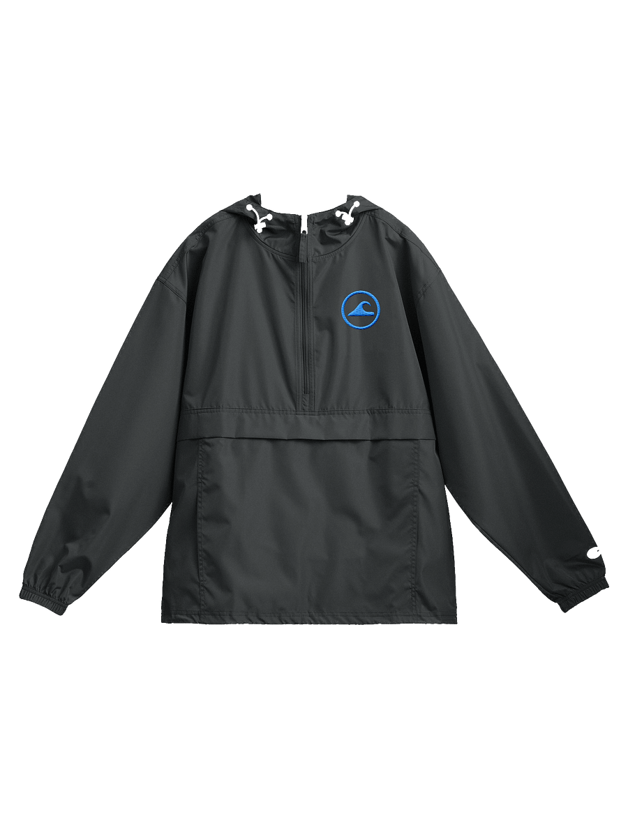 Embroidered Wave Rider Champion Packable Jacket (Aqua) product image (1)