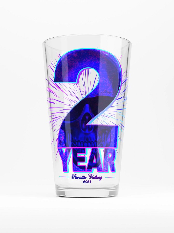 Two Year Blue Pint Glass product image (1)
