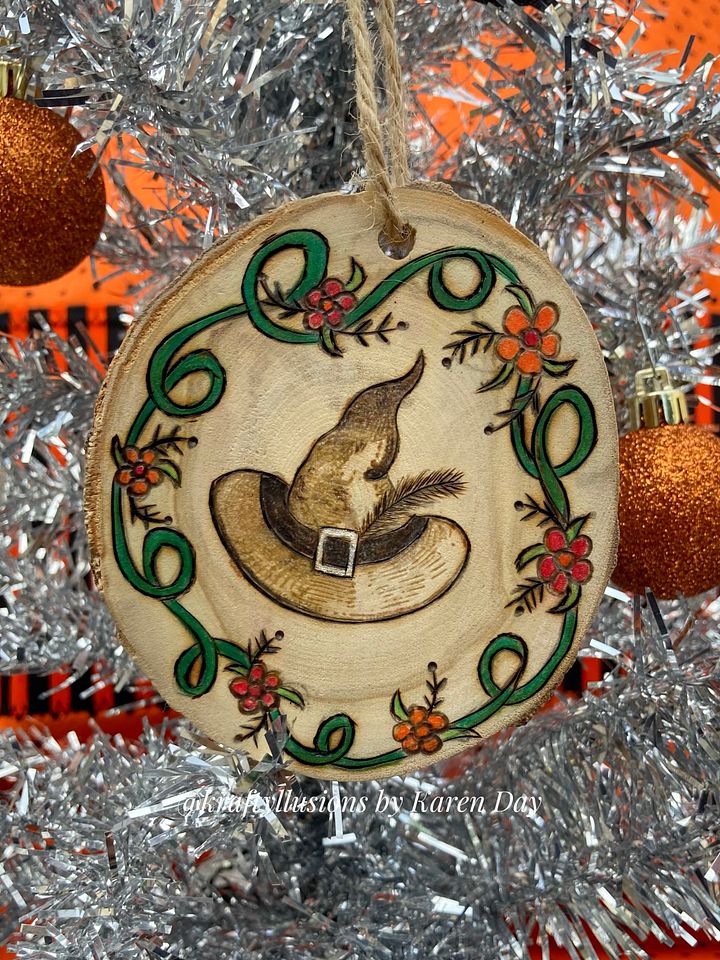 Witch Hat in the Garden Ornament product image (1)