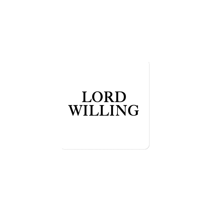 Lord Willing Magnet product image (1)