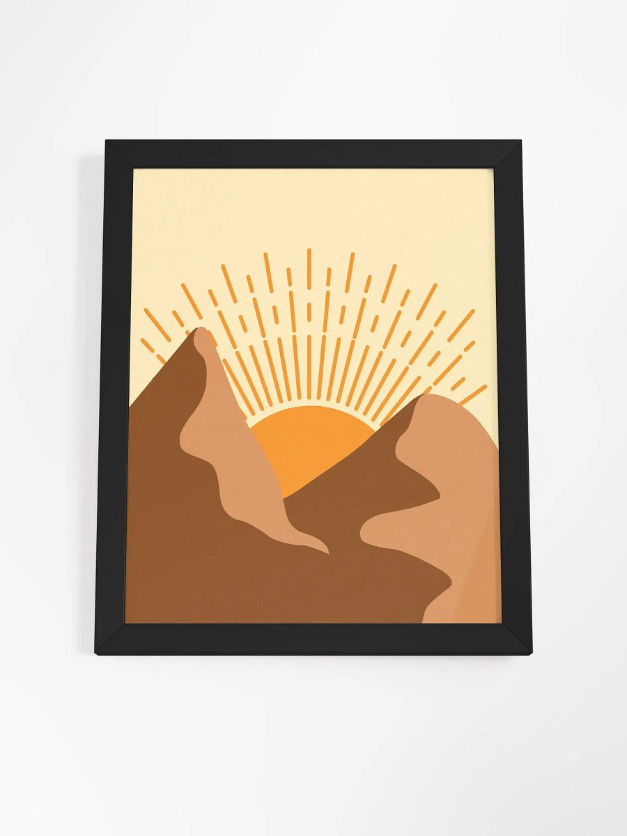 Mountain Sunrise Framed Matte Poster product image (58)
