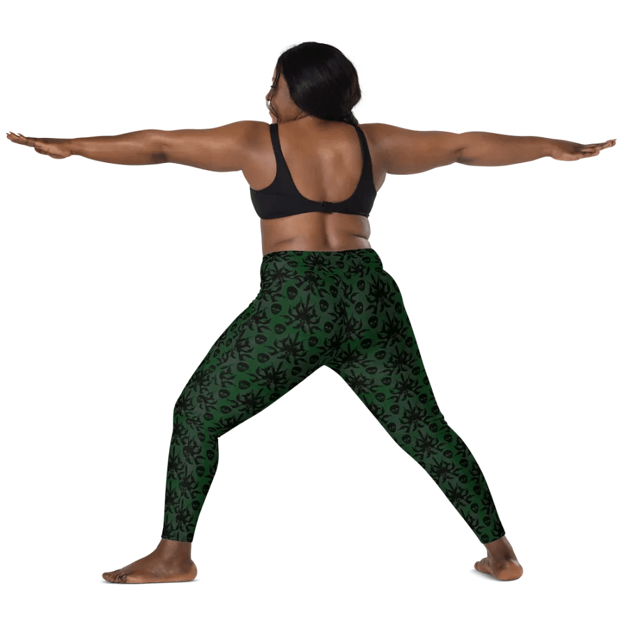 Gothic 2A High Waist Pocket Leggings - Green product image (10)