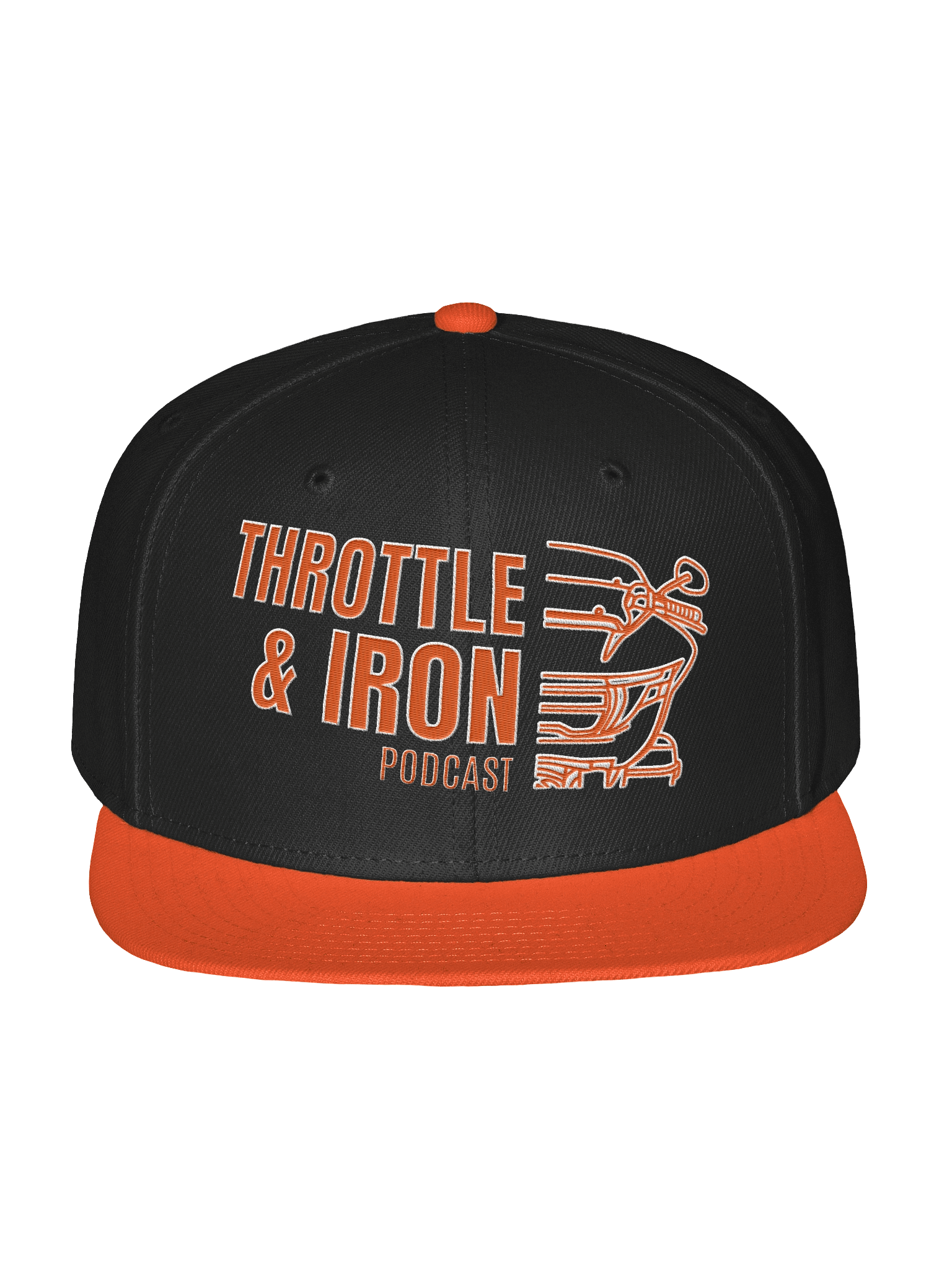 Throttle & Iron Podcast (HDMC) Embroidered Snapback Hat product image (5)
