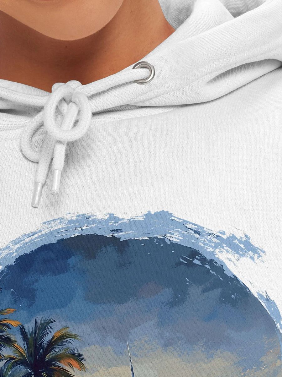 Chill Dubai Vibes – Burj Khalifa Sunset Unisex Hoodie product image (4)