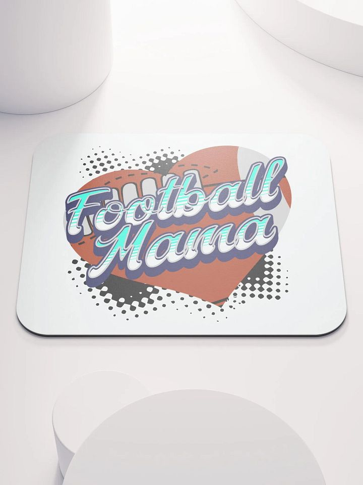 Mama Heart Football Mouse Pad product image (1)