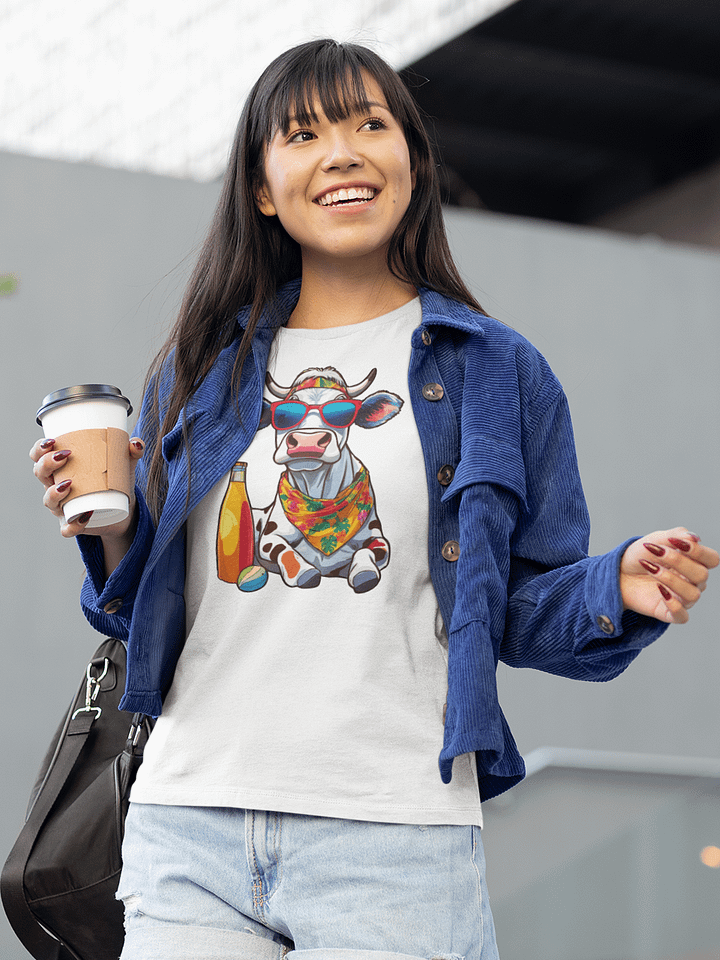 Cow on the Beach Tshirt - Relaxed Fit product image (1)