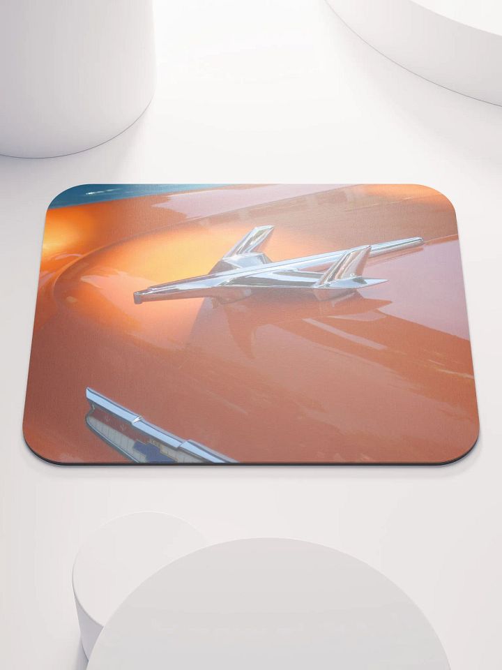 Orange Pop Vintage Car Mouse Pad product image (1)