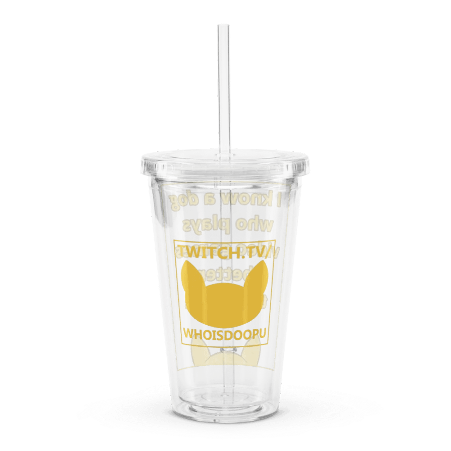 Doopsters - I know a Dog Gamer - Double Wall Plastic Tumbler (16 ounce) product image (2)