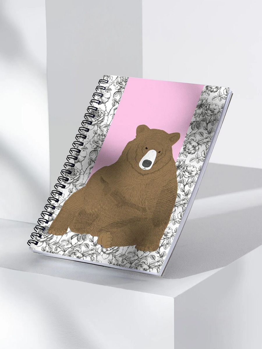 Lazy Bear Spiral Notebook product image (3)