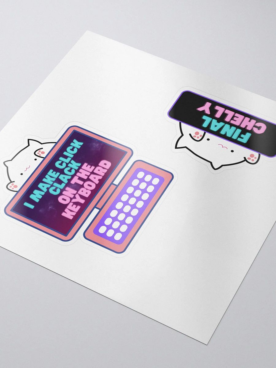 Click Clack Bongo Cat Sticker Pack product image (3)