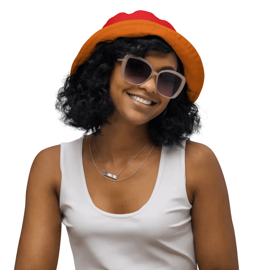 Sunny California Red/Orange Reversible Bucket Hat product image (3)