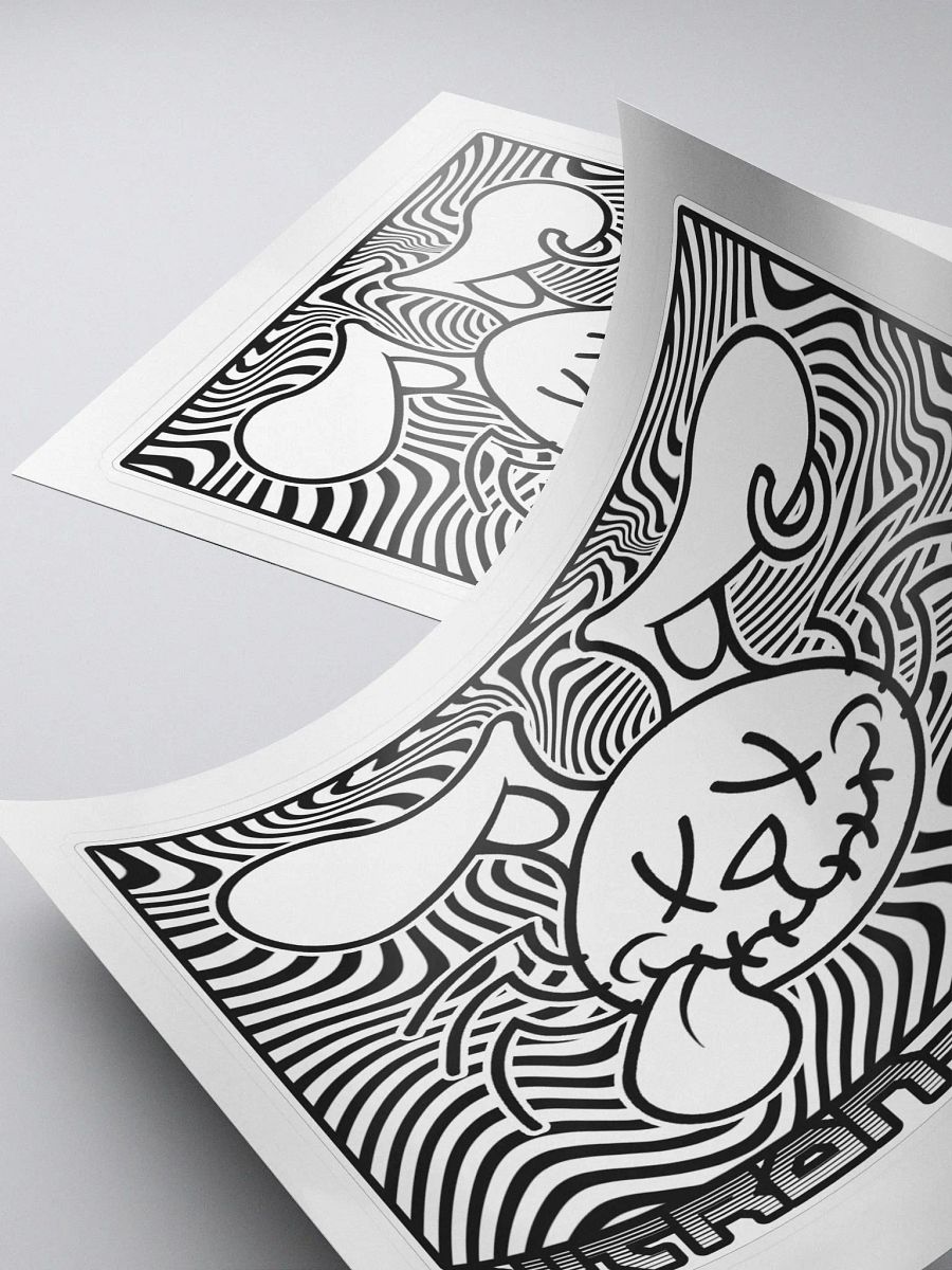 Wave 6 - Trippy Square Kiss Cut Sticker product image (5)