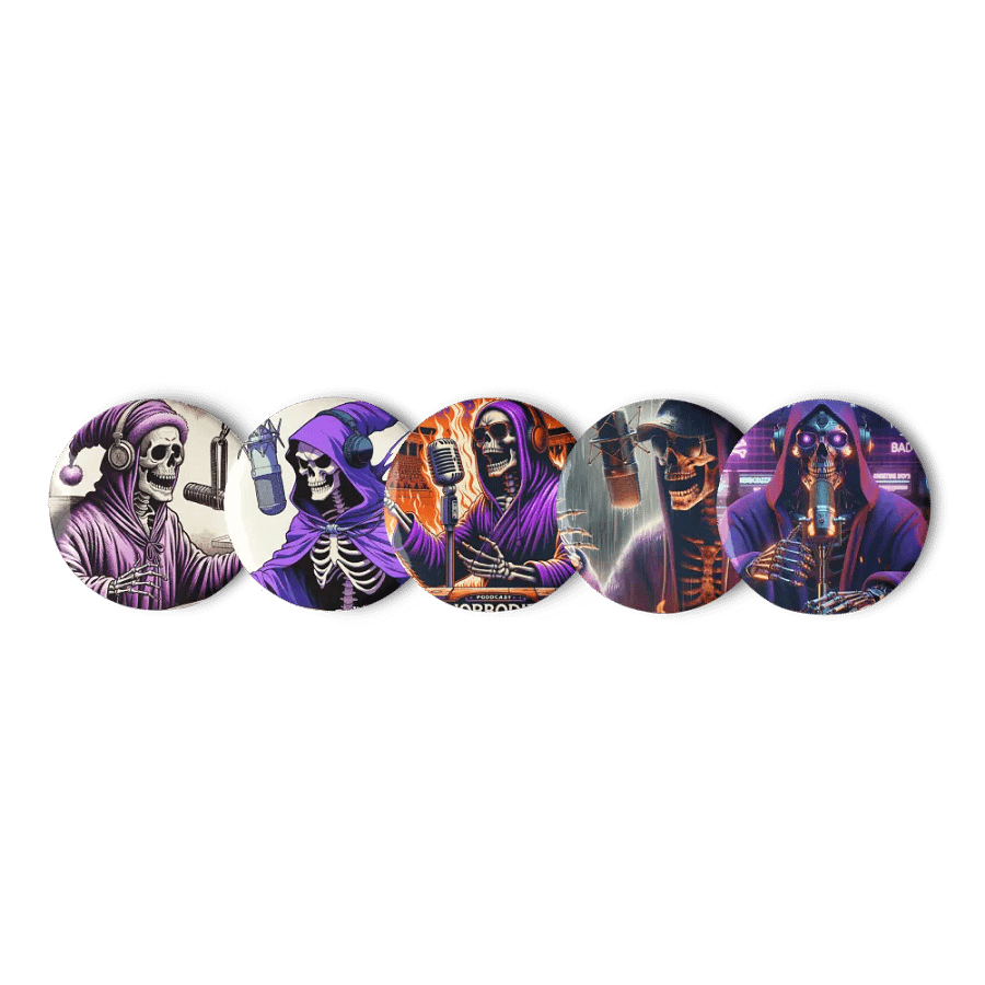 Morbid Set of 5 Pin Buttons product image (5)