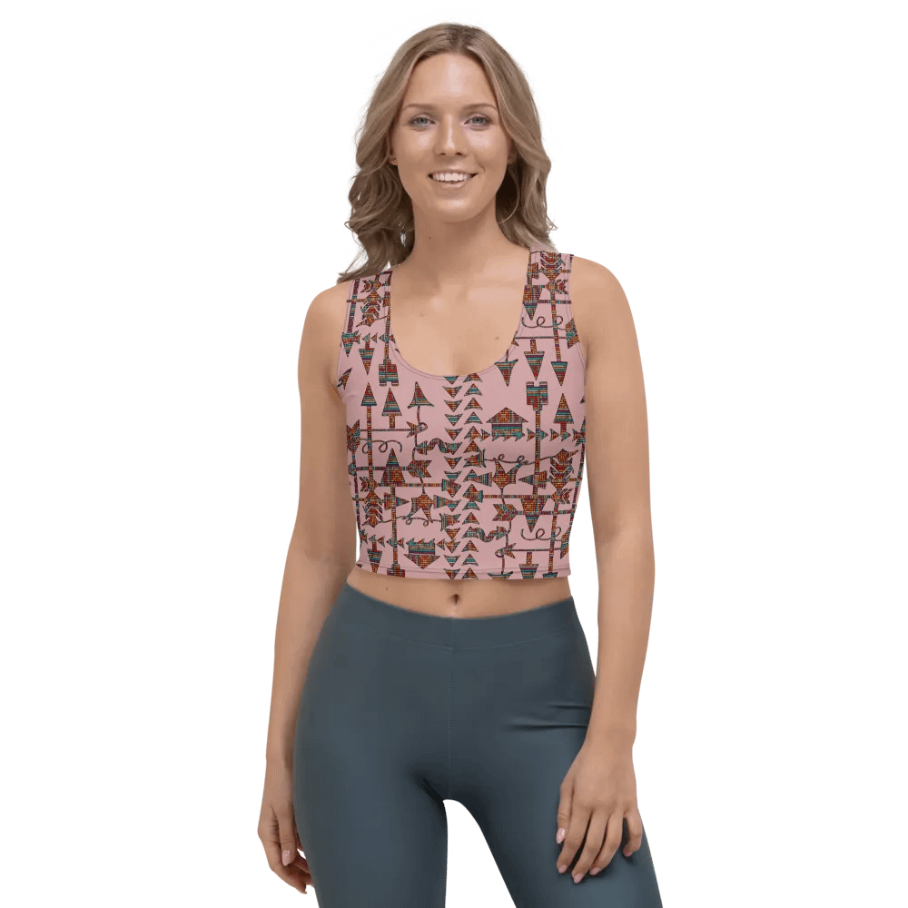 Tribal Geometric Summer Crop Top product image (1)