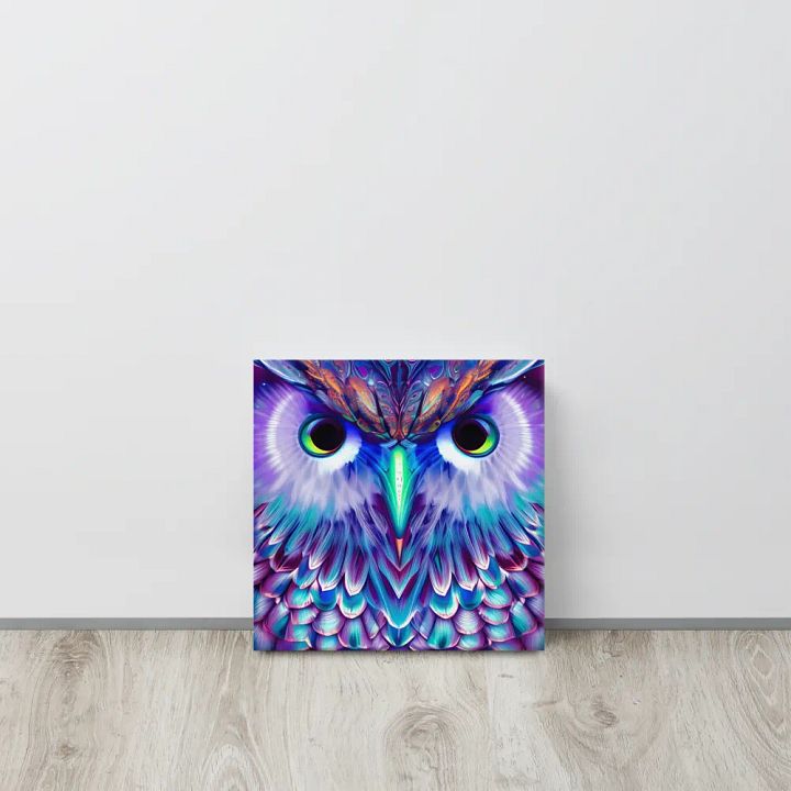 Fantasy Fractal Owl Art - v6 product image (2)