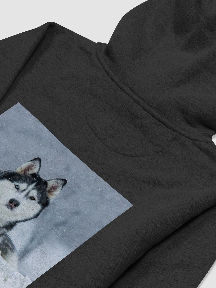 Majestic Siberian Husky with two different colored eyes in the snow. product image (4)