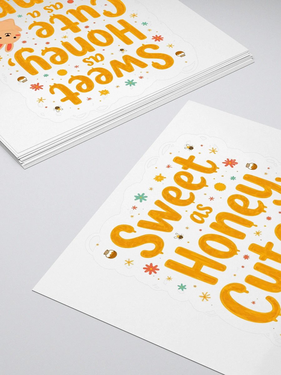 Sweet as Honey, Cute as a Bunny Kiss Cut Stickers product image (11)