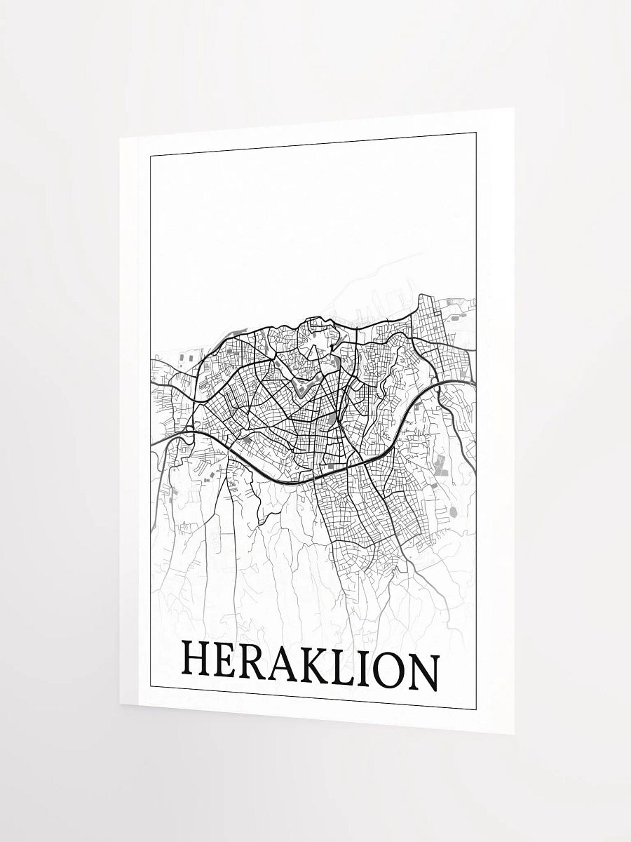 Heraklion, Crete, Greece, city map print product image (10)