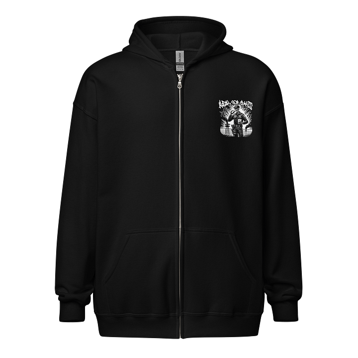 REAL COP SHIT ZIP HOODIE FRONT & BACK product image (1)