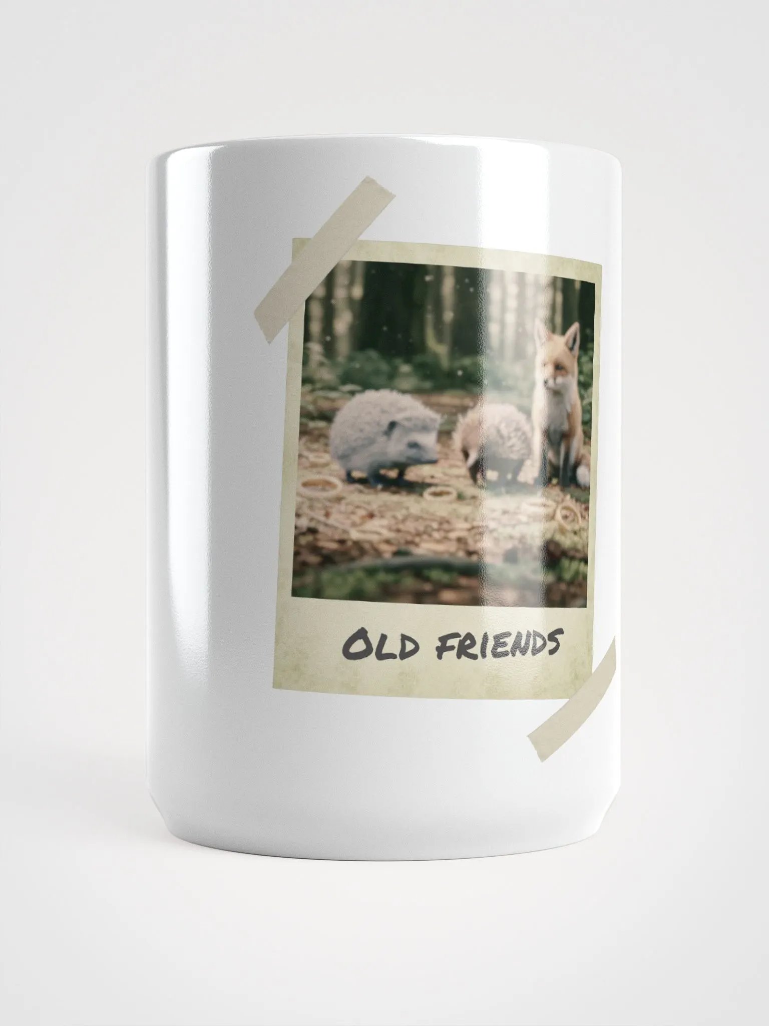 Old Friends - Hedgehog, Echidna and Fox, Polaroid Photo Mug product image (1)