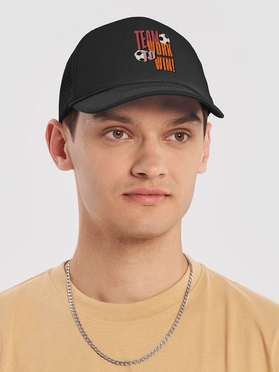 Teamwork to Win! Soccer Foam Trucker Hat product image (3)
