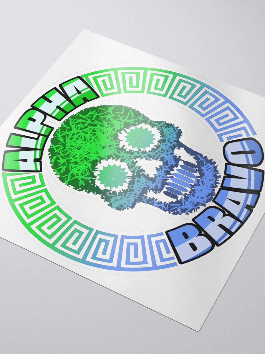 ALPHA SKULL Sticker product image (3)
