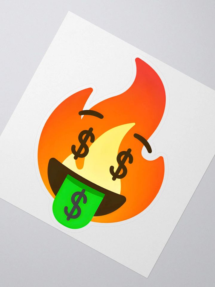 CBS On Fire Design Emoji Kiss-Cut Sticker product image (2)