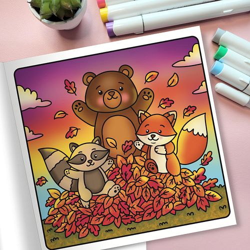 🍂🐻 Fall Fun with Fuzzy Buddies! 🎨✨

Nothing says autumn like jumping into a pile of crunchy leaves! 🍁🐾 These fuzzy friends ar...