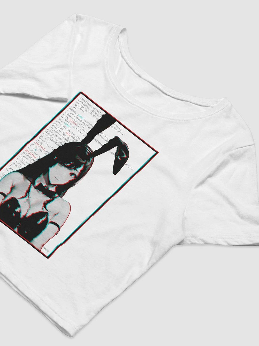 Panic Glitchy Bunny Girl Crop Top product image (3)