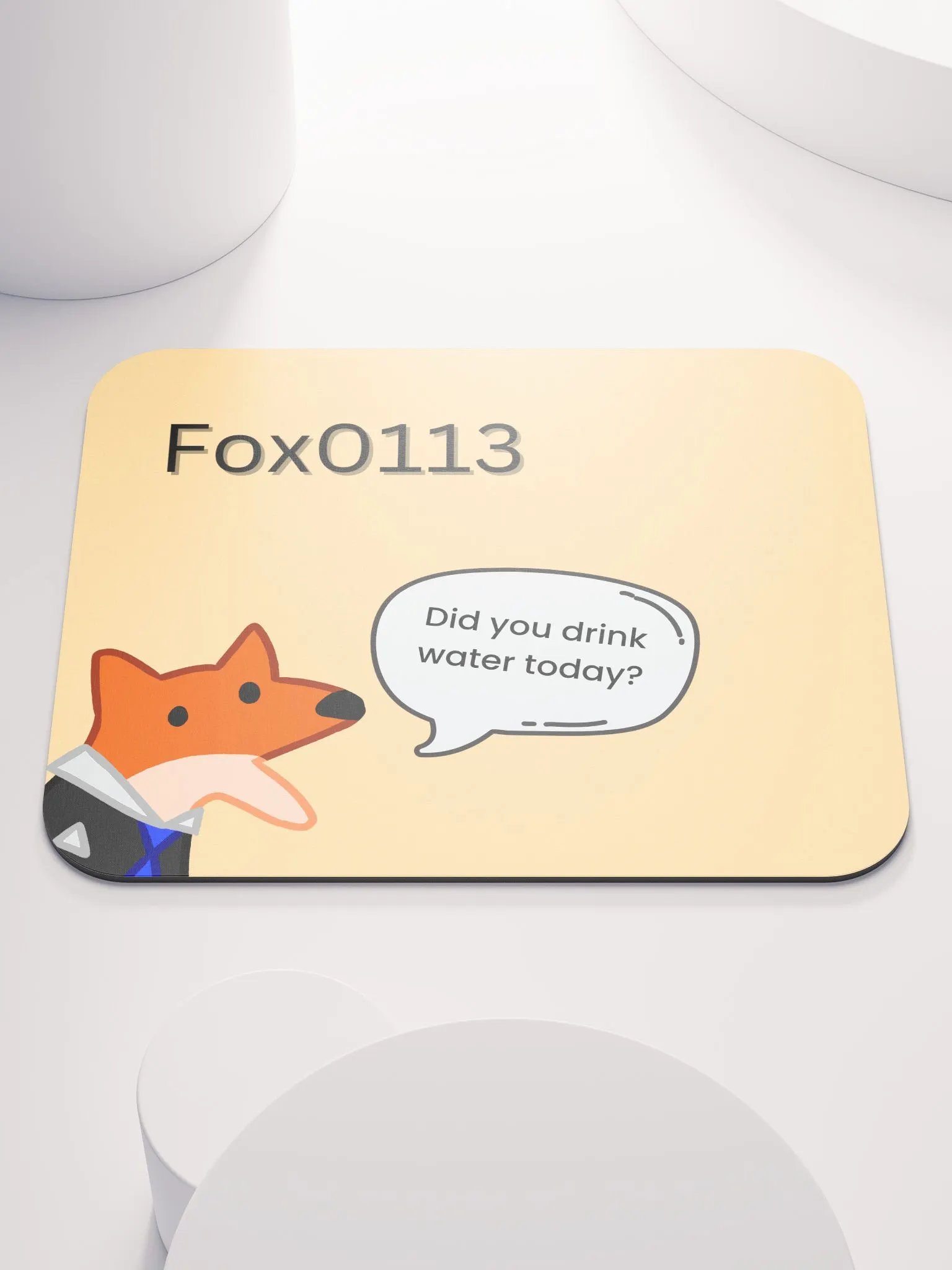 Fox0113 Logo Reminder Mouse Pad product image (1)
