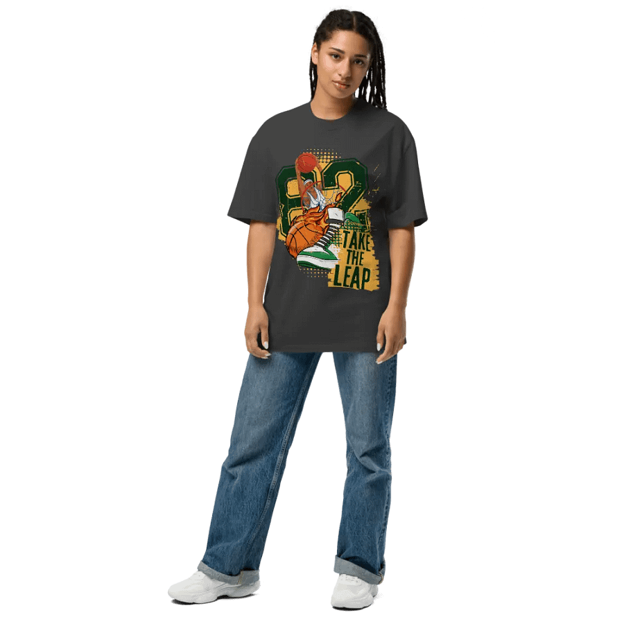 Take the leap Oversized fit unisex tee product image (8)