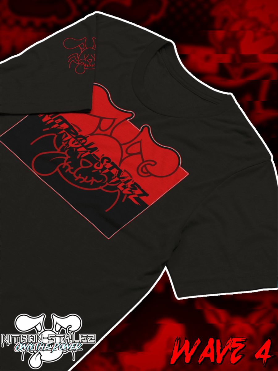 Wave 4 - Black and Red Logo Split product image (1)