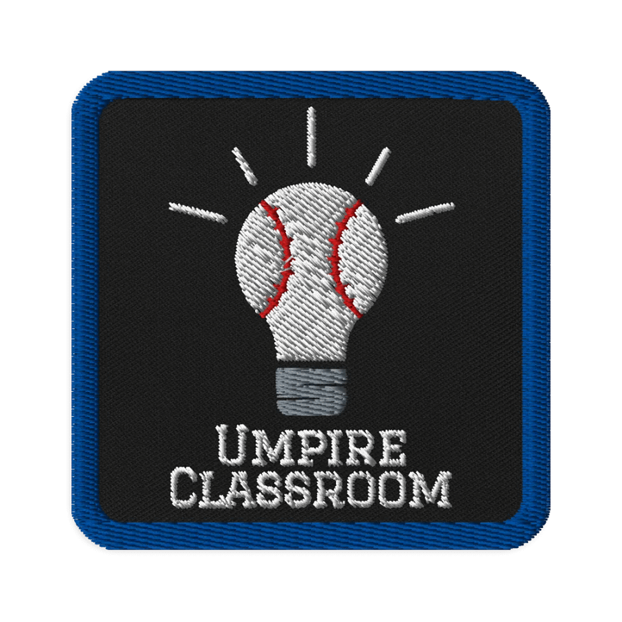 Umpire Classroom Embroidered Patch product image (1)