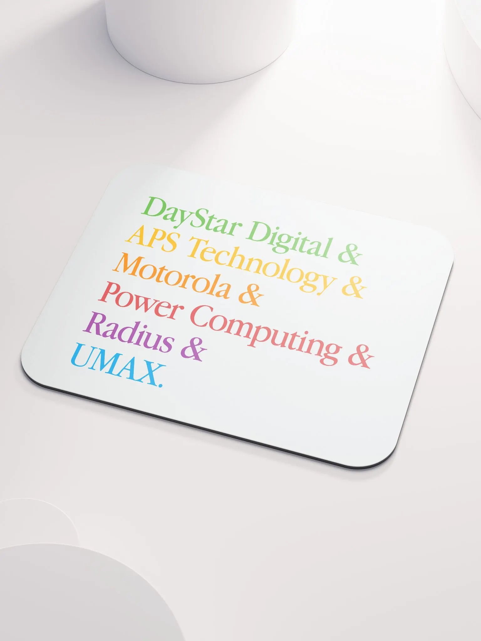 PowerPC Clone Lineup Mouse Pad (White) product image (3)