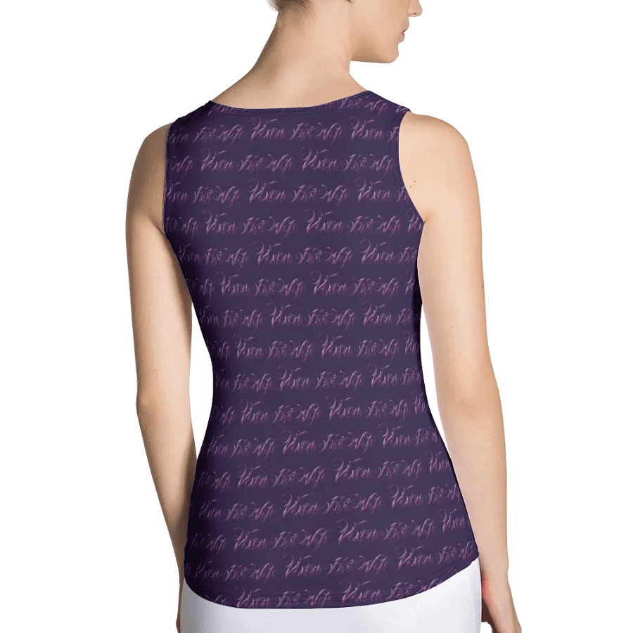 Purple Passion Vixen Hotwife Print Fitted Tank Top product image (2)