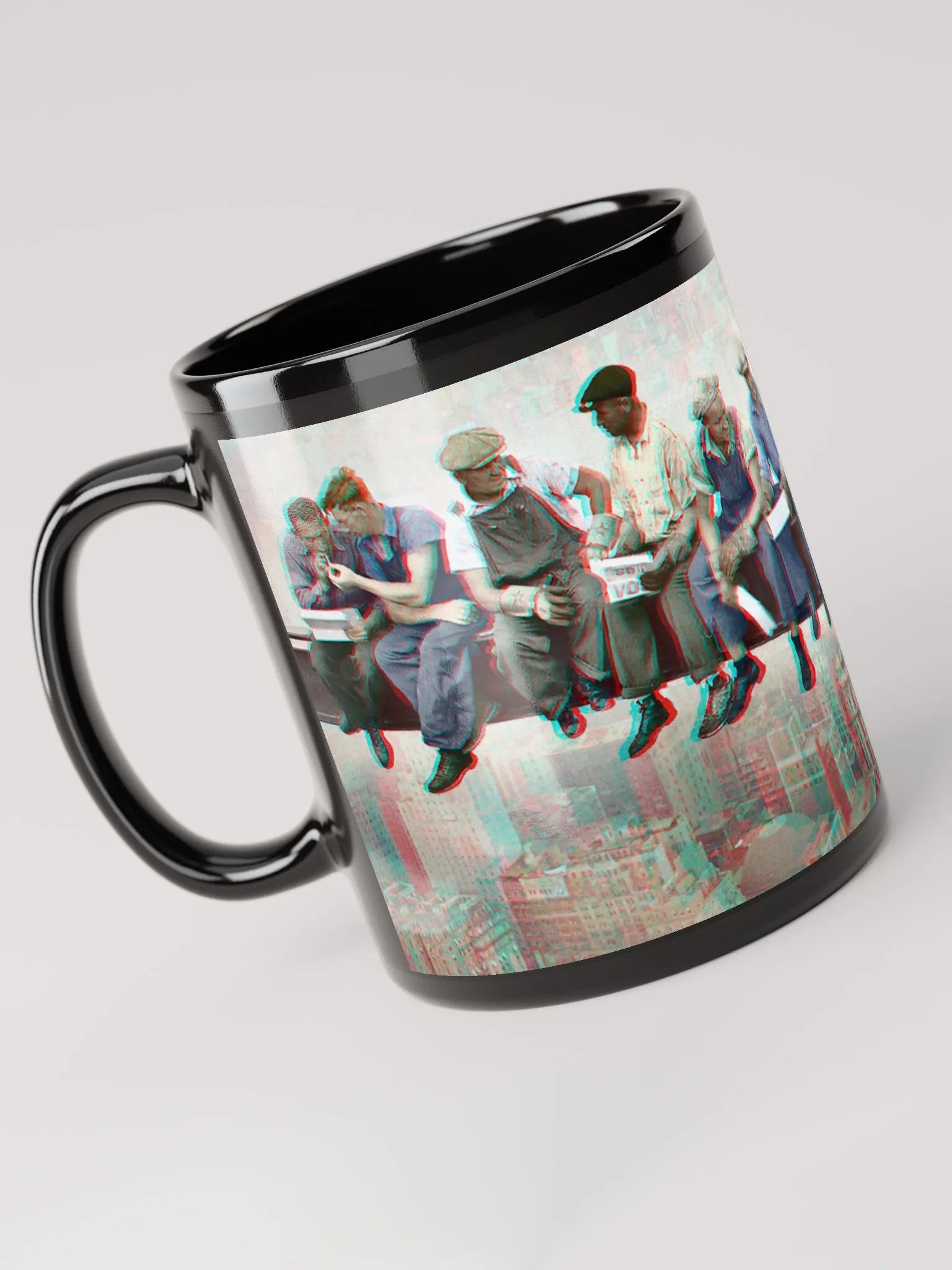 Anaglyph 3D Photo - Lunch atop Skyscraper in Color. New York 1932 product image (3)