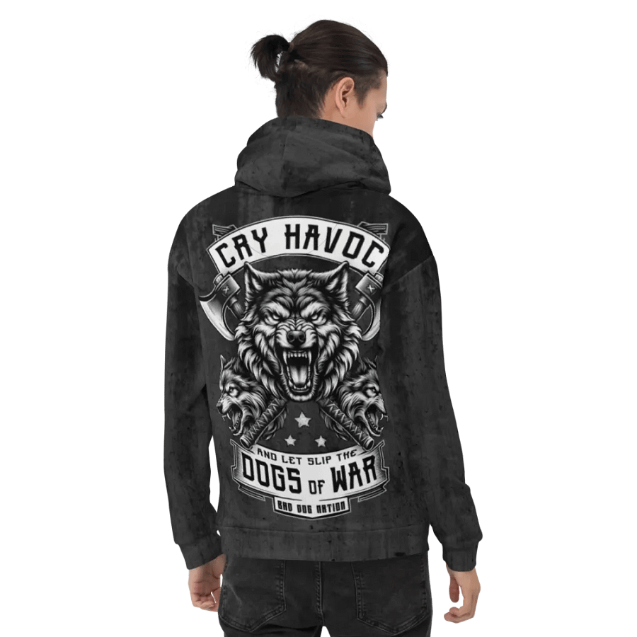 Cry Havoc All Over Print Adult Unisex Hoodie product image (7)