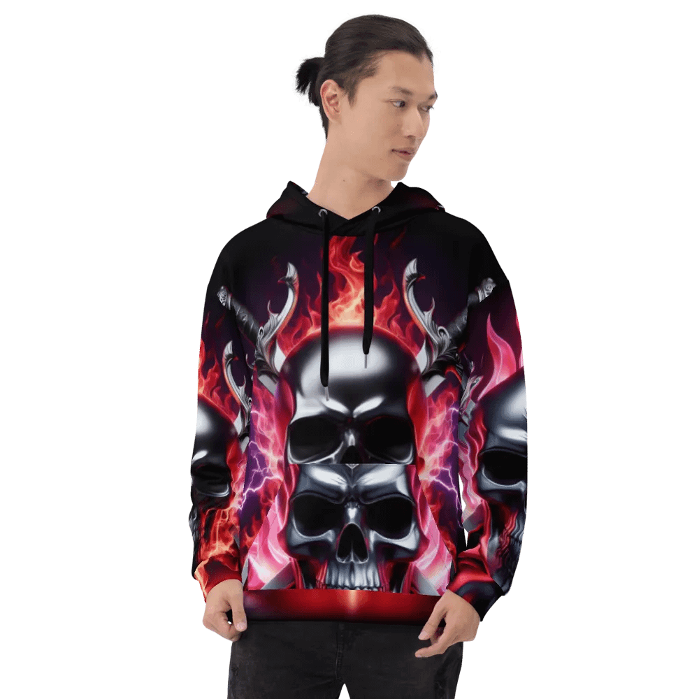 Reaper's Embrace - Unisex Skull Hoodie #22 product image (8)