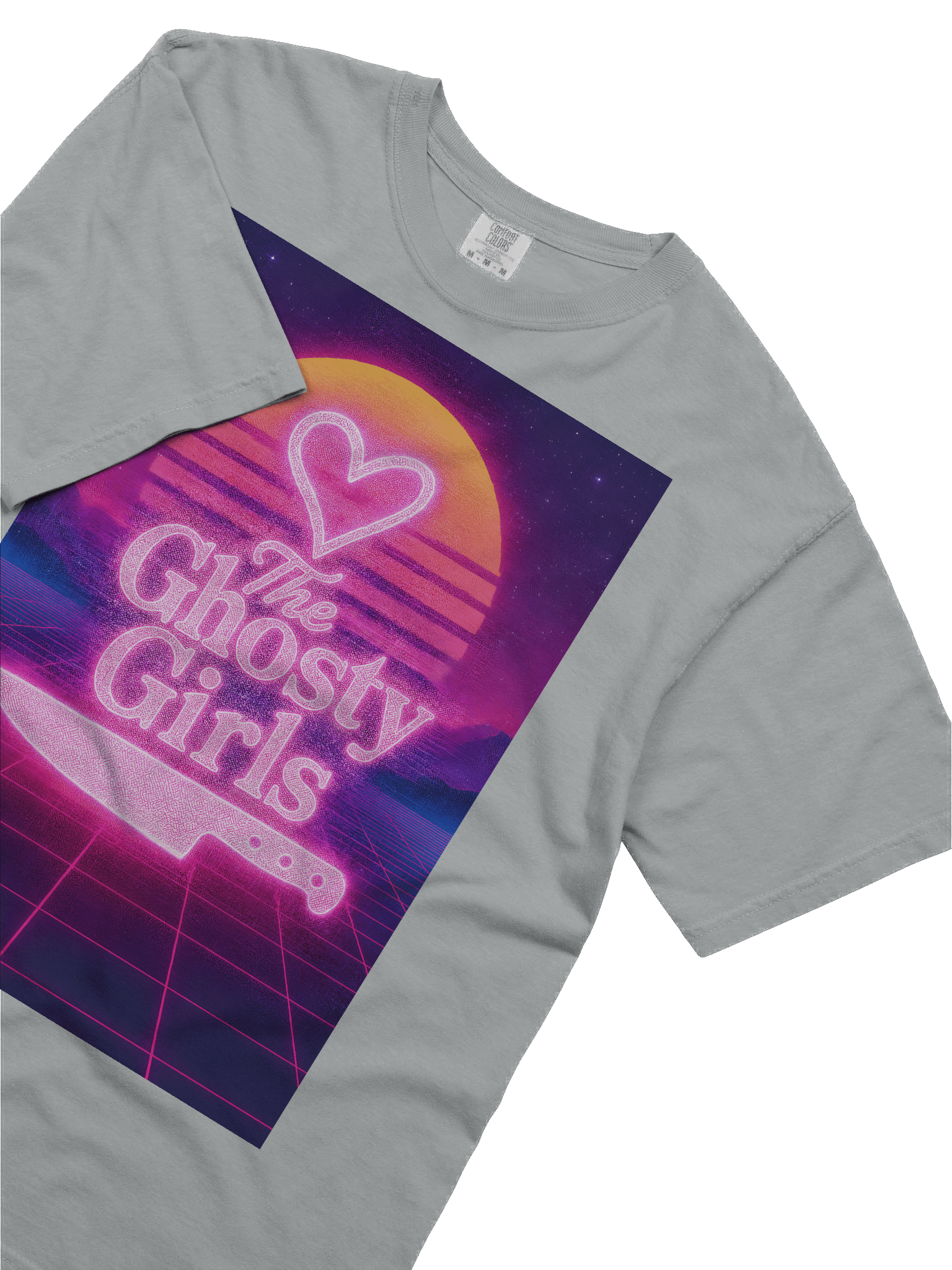 Neon Horizon Heart T-Shirt product image (67)