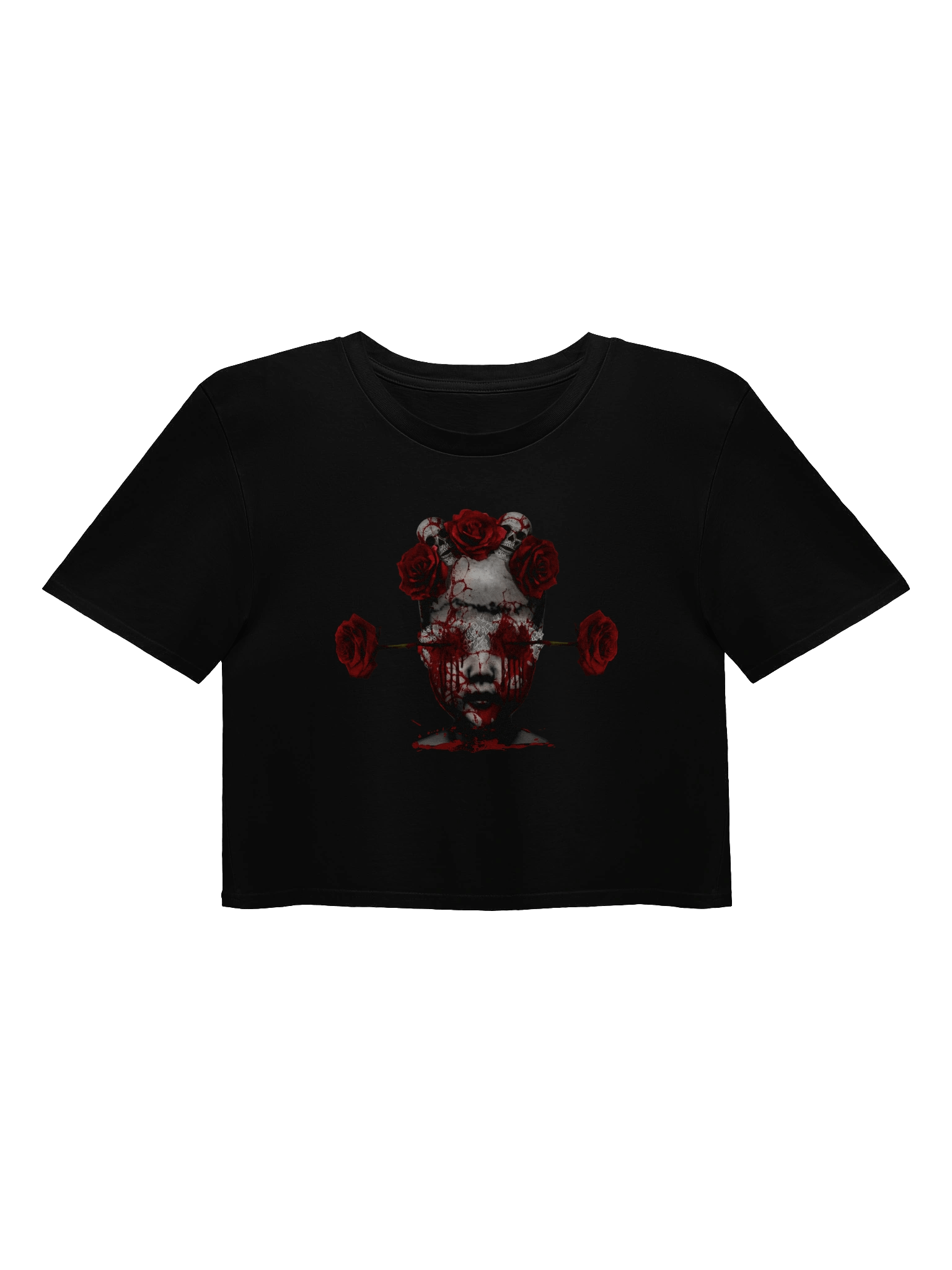 Blood Rose Macabre Crop Top product image (1)