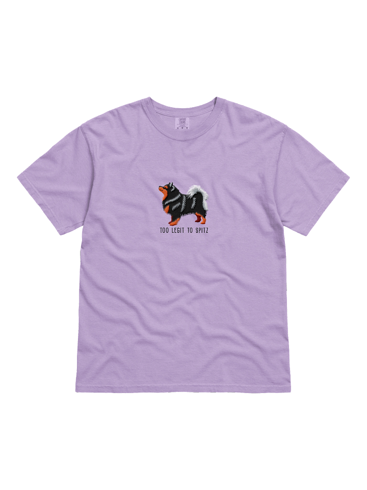 Too Legit to Spitz T-Shirt(Embroidered) of a Finnish Lapphund(Black & Tan) product image (31)