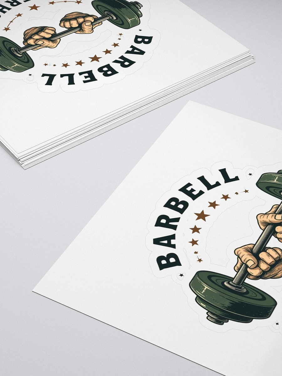 Barbell Brotherhood Kiss Cut Stickers product image (4)