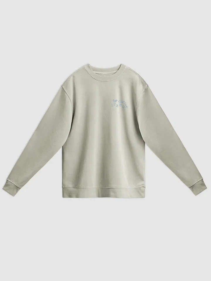 *not* mentally linear (sm. lined design, #709AAF) printed pigment crewneck product image (7)