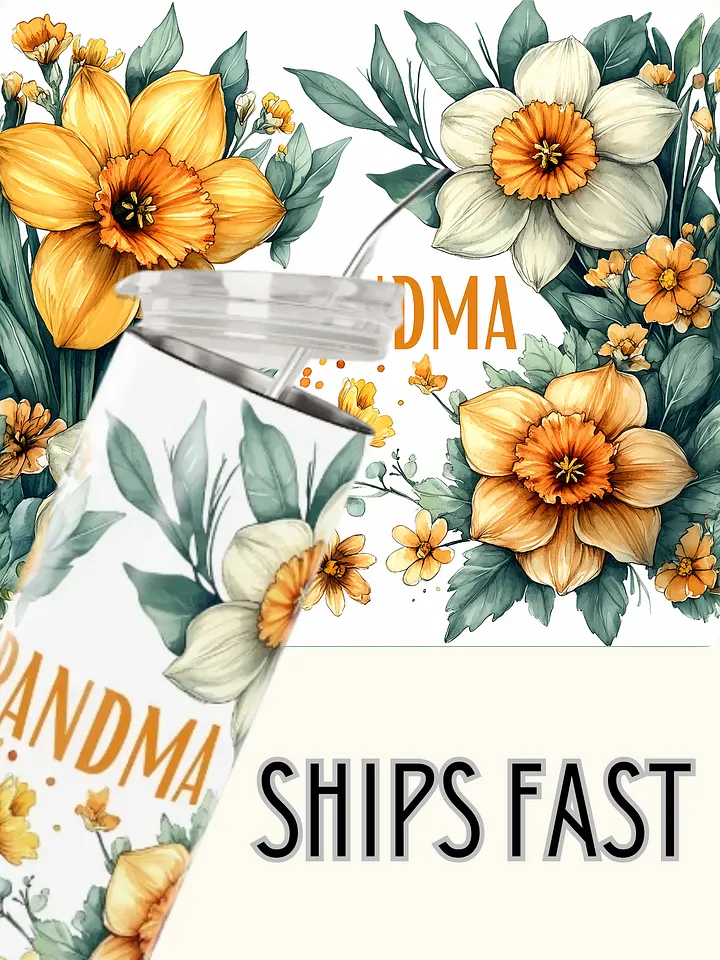 Grandma's Daffodil Garden Stainless Steel Tumbler product image (1)